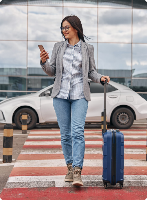 Traveler with luggage